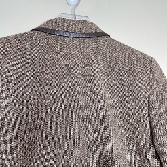 Pendleton brown wool and leather blazer - Picture 6 of 10